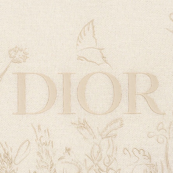 DIOR Neutral Butterfly Floral Cosmetics Clutch Bag 🦋 NEW IN BOX Pouch - Picture 3 of 4